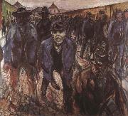 Edvard Munch Worker oil on canvas